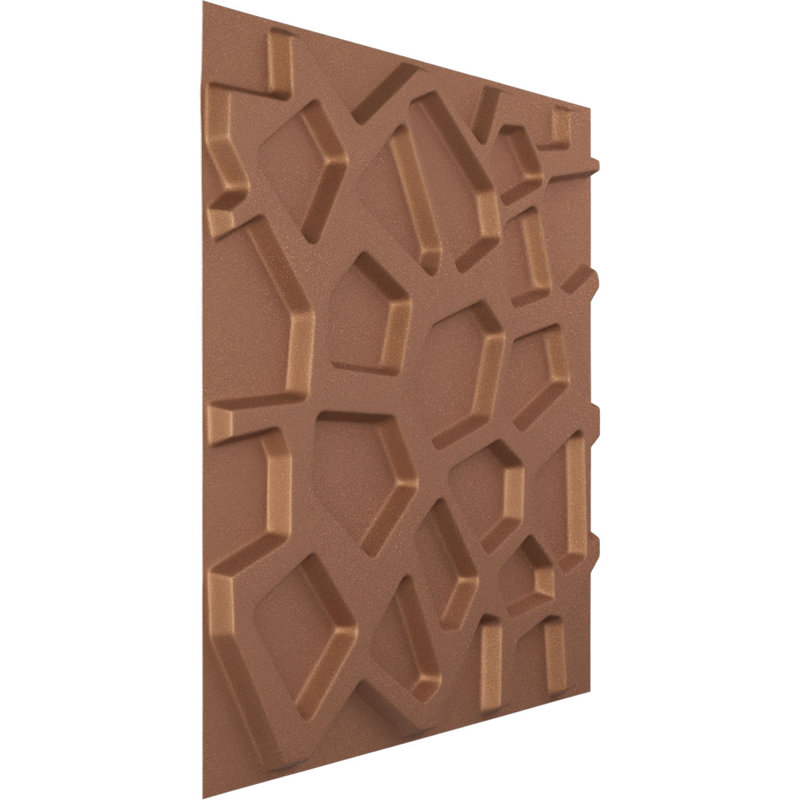 Panneau mural décoratif 3D 3D l 19 5/8 po x H 19 5/8 po Dublin EnduraWall, métallique universel (couvre 2,67 pieds carrés)