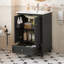 Meuble-lavabo de 24 po avec lavabo en céramique, armoire de rangement avec portes à fermeture douce, armoire de salle de bain avec tiroir et séparateurs de tiroir-562413893