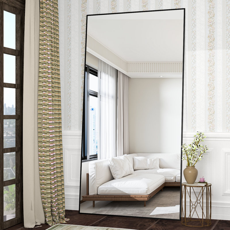 Metal Rectangle Floor Mirror