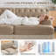 Canapé Chesterfield 76,6 po en velours avec jupe à franges-1947101964-1947101961
