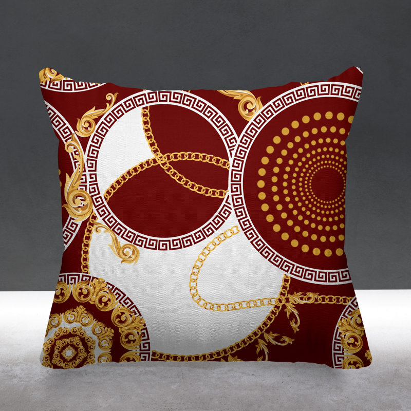 Housse et insert de coussin extérieur Tobin, L 15 po x H 15 po, Rouge