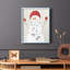 Festive Snowman III, reproduction encadrée - bois massif-923069230-923069270