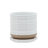 Balmer Ceramic Saucer Planter with Ribbed Texture-2120804517-2031590491