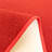 Washable Anti Slip Low Profile Solid Red Color Custom Size Runner Rug for Hallway Stairway Entryway Kitchen-502777187