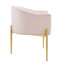 Fauteuil d'appoint performance en velours capitonné Savour-1523517718