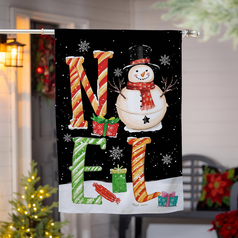 Drapeau de maison Noel