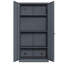 Armoire de rangement en métal avec 2 portes et 4 tablettes réglables pour le garage