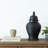 Dameisha Stoneware Ceramic Decorative Jar with Lid - Modern Textured Design-89110082-112965907