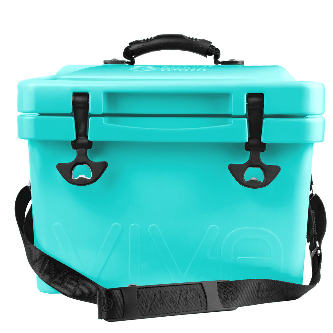 Viva 14QT Portable Hard Cooler, Portable Insulated Ice Chest, Great for Beach, Picnic, Camping Cubix Outdoors 