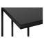 Table d'appoint moderne en forme de C - table de bout noire pour le salon, table d'appoint pour canapé, table de collation avec structure en métal, table d'appoint de chambre contemporaine