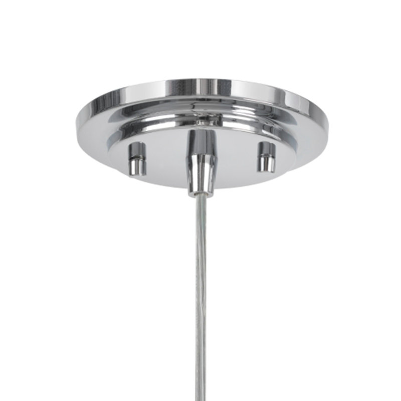 Luminaire suspendu géométrique 1 lumières simple Purdue, Chrome