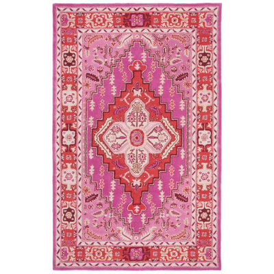 Blokzijl Hand-Tufted Wool Red Area Rug