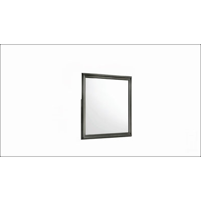 Blaze Modern Style Mirror With Sleek Metallic Frame, For Enhancing Room Brightness And Aesthetic Appeal.