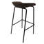 Masayo 29.52'' Short Bar Stool with Upholstered Seat and Iron Frame-1840084620