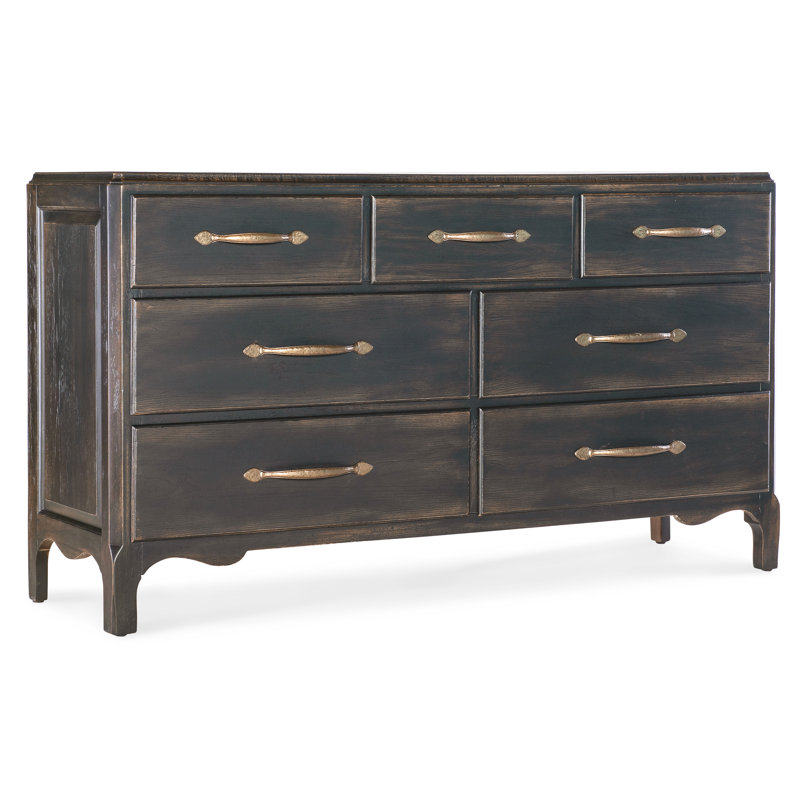 Commode 7 tiroirs Alcy, Noir