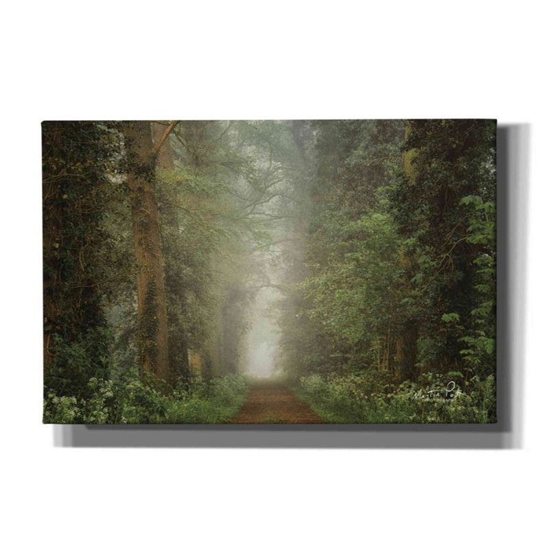 «Misty Spring Road» par Martin Podt, art mural sur toile, H 12 po x l 18 po x P 0,75 po