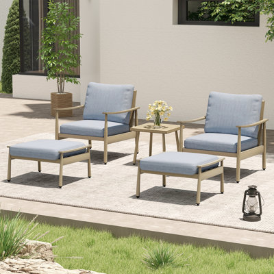 Mariene 2 - Person Patio Conversation Set with Cushions