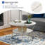 Nolberto Round Coffee Table With 2-Tier Storage Shelves