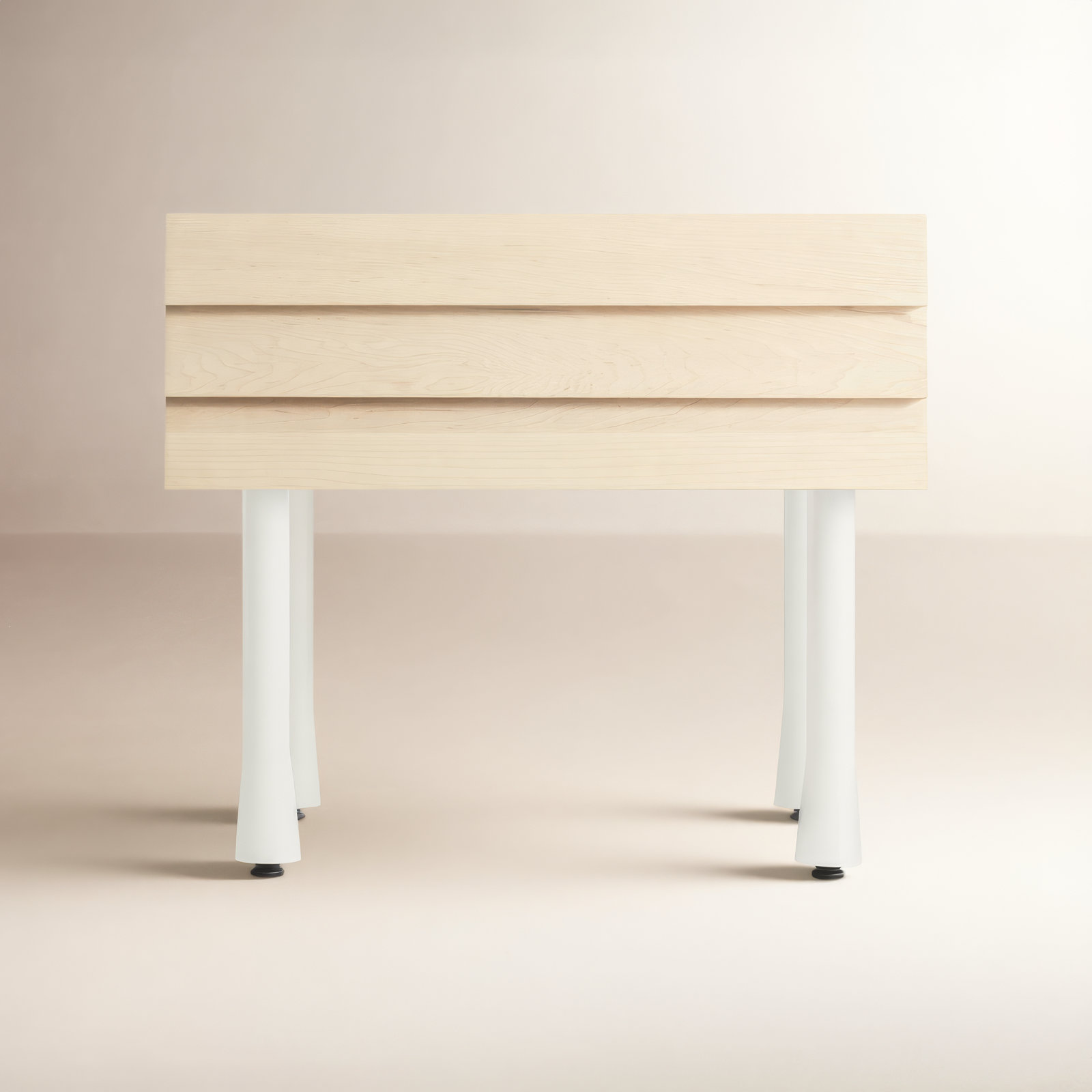 Lap 1 - Drawer Nightstand, Whitewashed Maple / White