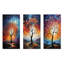 Arbre de baobab coloré abstraction - ensemble de salon art mural arbre baobab de 3-1416677106-1416677104