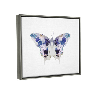 «Vivid Purple Butterfly Insect» par Leah Straatsma - impression sur bois
