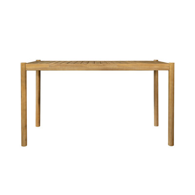 Wood Table For Outdoor Enjoyment - , Spacious, Easy Maintain Garden Dining Stable Structure