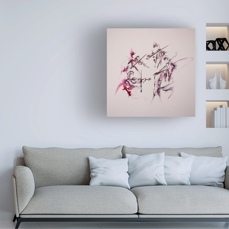 Art sur toile, Marc Allante Quartet, H 24 po x l 24 po