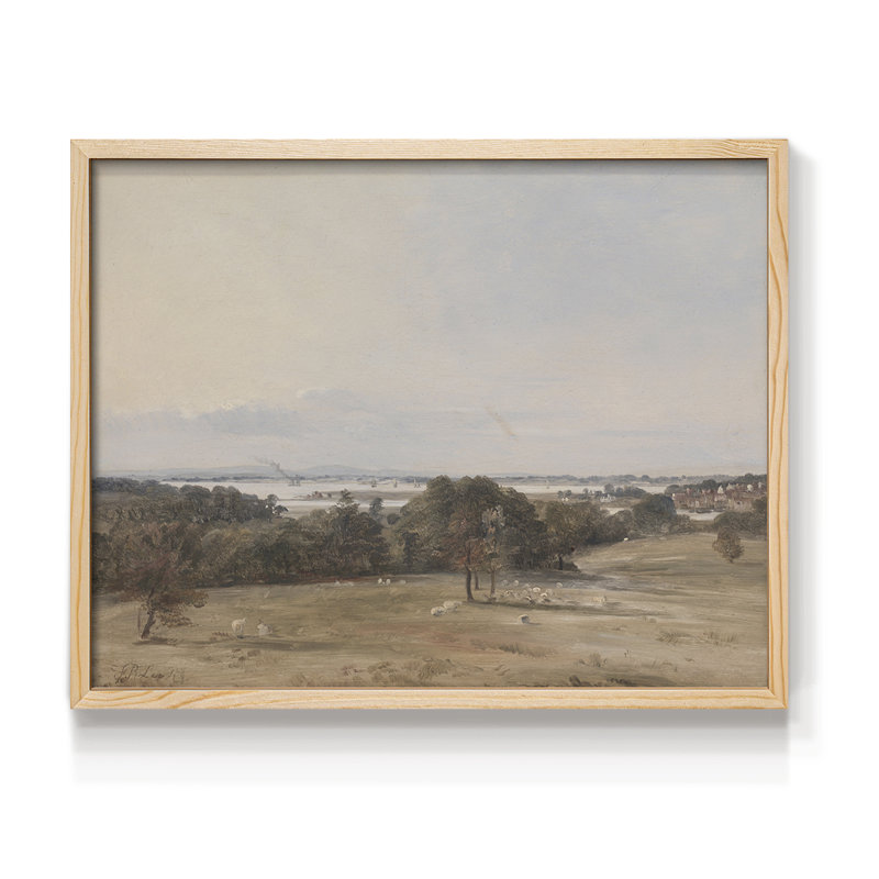 Paysages rétro-CDLV-reproduction encadrée, H 8 po x l 10 po, Naturel