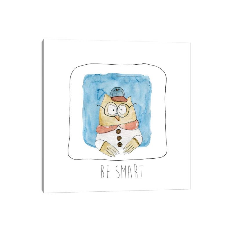Be Smart by Carol Robinson - Wrapped Canvas Print, 30.48 cm H x 30.48 cm W