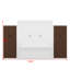 Grand lit escamotable mural avec placard, tiroirs et table