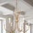 6-Light Dimmable Gold Chandelier