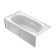 Signature® 72" x 36" Alcove Soaking Bathtub with Armrest