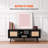 Daileny Rattan TV Stand, Boho TV Cabinet for 55 inch TV-1160369530