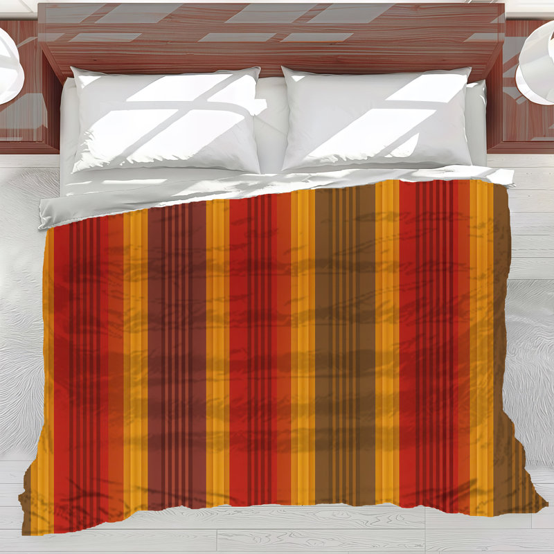 Polyester Striped Comforter, King Comforter