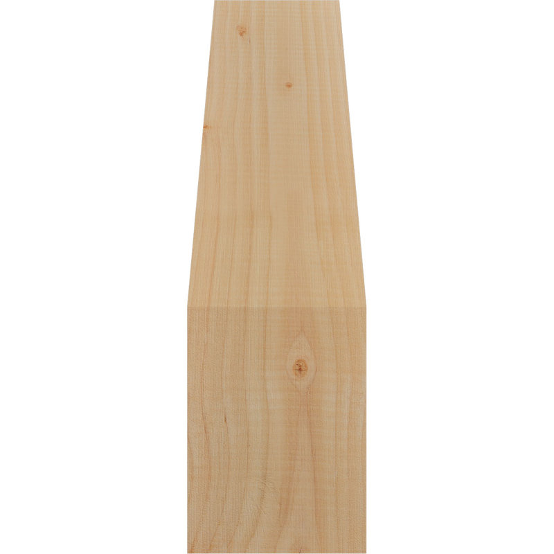 Attelle de genou olympique, Sapin de Douglas, H 20 po x l 5,5 po x P 12 po, Attelle lisse