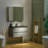 Vital 36" Wall Mounted Floating Bathroom Vanity in Gray with Quartz Vanity Top-87768965-123260197