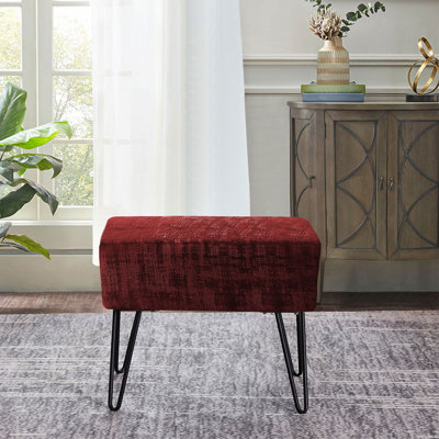 Alegre Velvet Ottoman