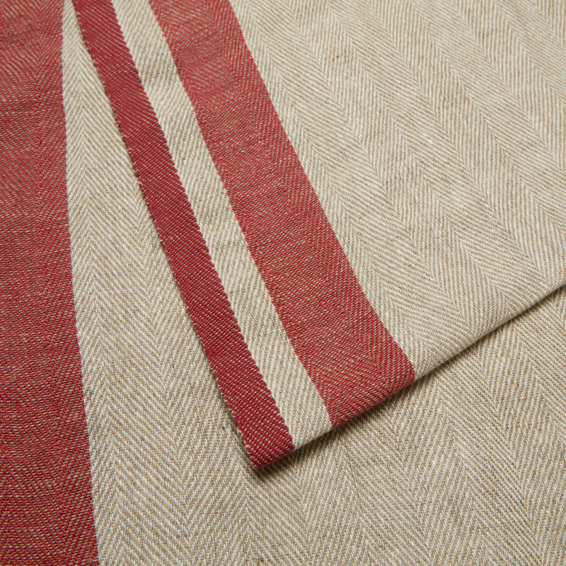 Tapis de couloir Ariadnee - rouge / naturel - 20 po x 72 po, Rouge / Naturel, L 72 po x l 20 po
