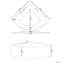 Burwinda 1330mm x 187mm Whirlpool Acrylic Bathtub
