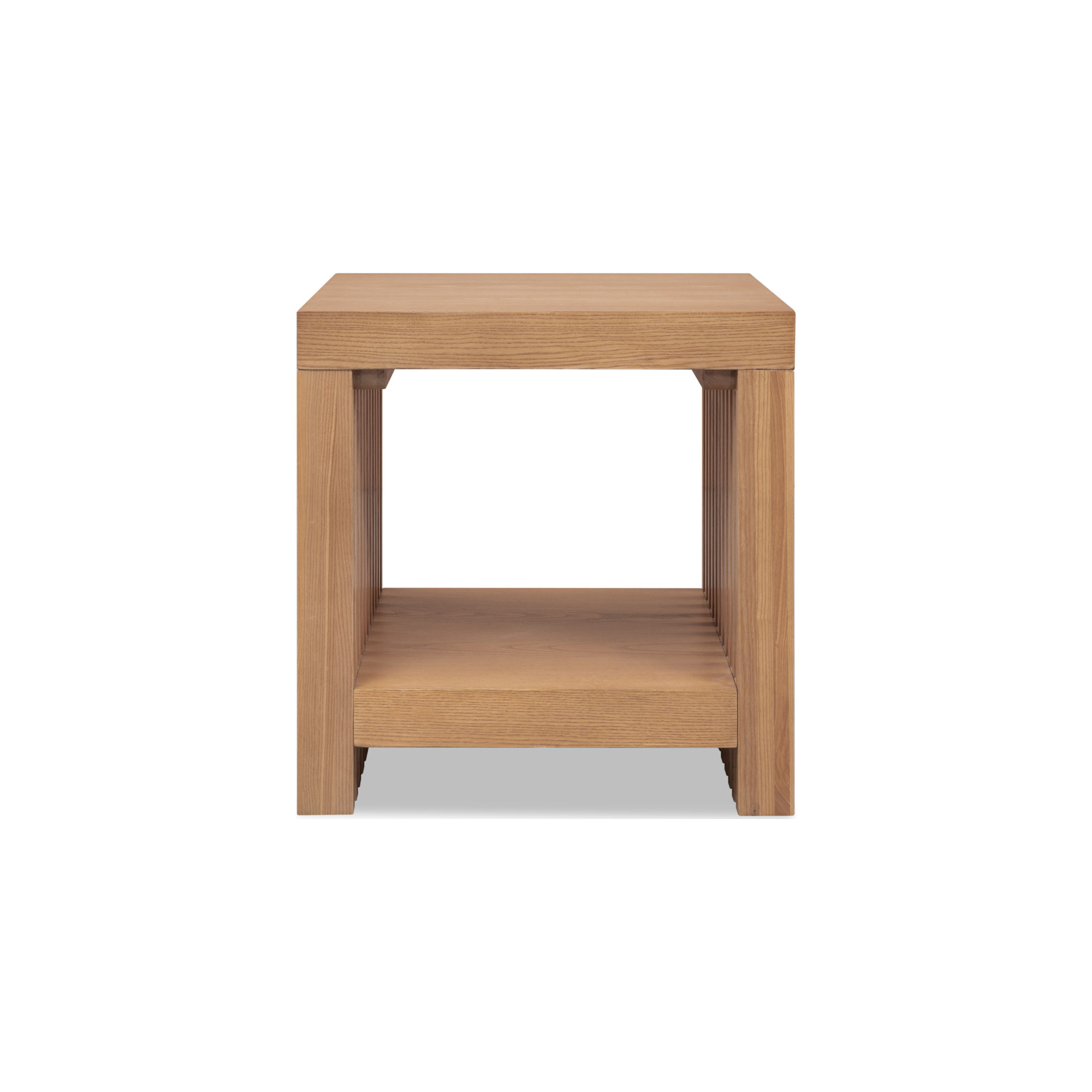 Finnian Side Table, Natural Wood