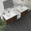 Meuble-lavabo mural 72 po avec lavabo en céramique-263262069
