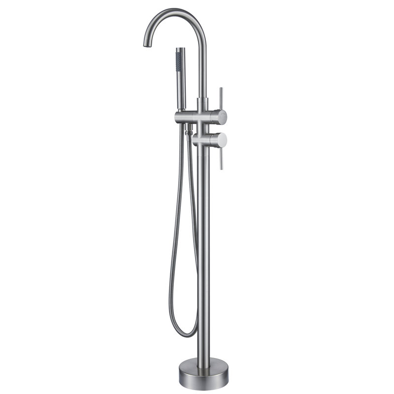 Robinet de baignoire à main double Residentail, Nickel brossé