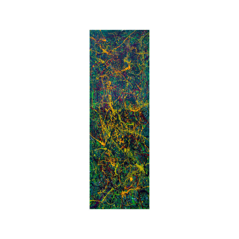 Blood In The Grass by Shawn Jacobs - Wrapped Canvas Panoramic Painting, 30.48 cm H x 91.44 cm W x 3.175 cm D