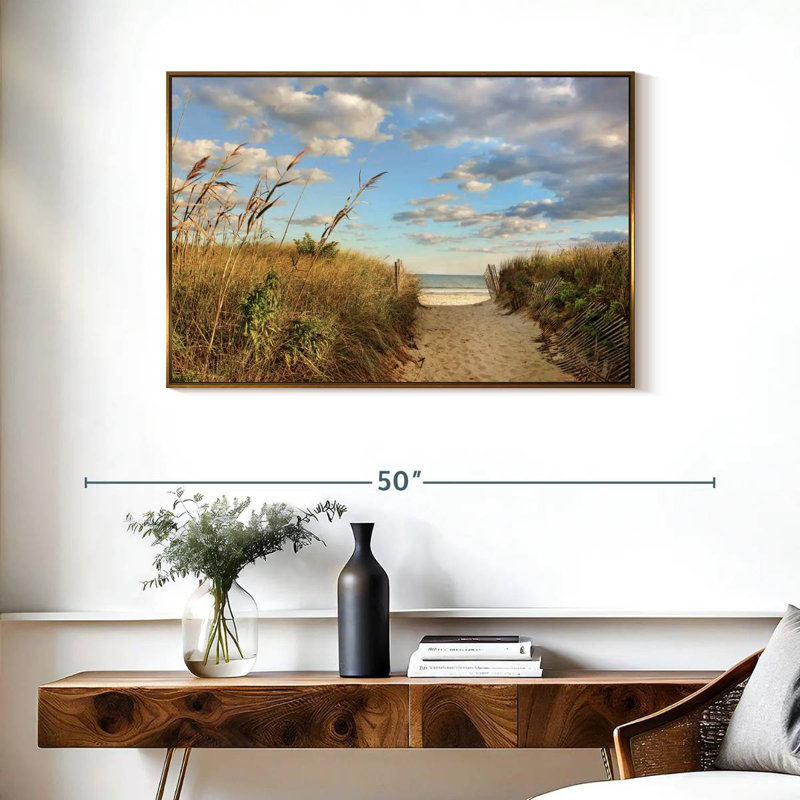 Long Island Aulelei, Cadre flottant doré, 37 po x 25 po
