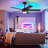 46" 5-blade Modern Ceiling Fan With Lights And Remote Control-1589859119
