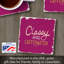 Sous-verre simple à carreaux Classy & Cafféiné Créez votre propre collection