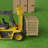 Wooden Stackable Shipping Crate With Slatted Heavy Duty Structure, Easy To Storage & Transport Any Items, 36 X 34 X 32, Beige