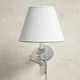 Lennon Single Light Dimmable Plug-in Swing Arm Sconce
