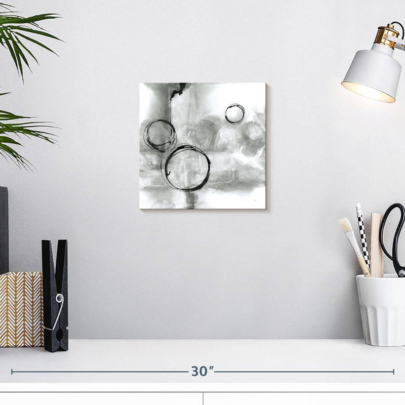 Full Circle I Gray, 10" H x 10" W