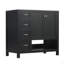Meuble-lavabo 36 po avec comptoir d'évier, meuble-lavabo avec deux portes et deux tiroirs, bois massif, tablette ouverte, planches en MDF, un paquet-2088799299-2088799298